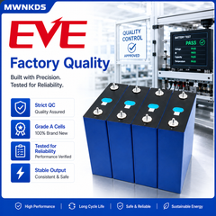 4pcs EVE Grade A 3.2V 314Ah LiFePO4 Battery Eve-MB31 DIY 12V 24V Off road off grid Inverter Solar storage Wind energy NO TAX