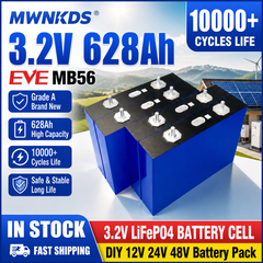 EVE MB56 3.2V 628Ah LiFePO4 Battery Cell Grade A Prismatic Cell | 10000+ Cycles | Perfect for Energy Storage