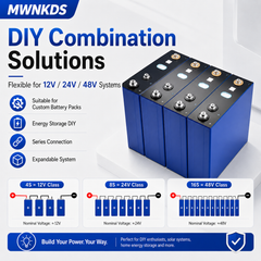 MWNKDS 4pcs 2.95V 230Ah Sodium-Ion Battery Cell Grade A High Capacity Rechargeable Sodium-Ion Cell For Solar Energy Storage, RV, Yacht, Marine, Home Backup & DIY Battery Pack