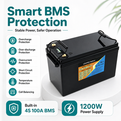 MWNKDS 12.8V 340Ah LiFePO4 Battery 4S1P Deep Cycle Lithium Iron Phosphate Battery For Campers, Golf Cart, Off-Road, Off-Grid Solar, Home Energy Storage & Backup Power