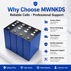 MWNKDS 4pcs 2.95V 230Ah Sodium-Ion Battery Cell Grade A High Capacity Rechargeable Sodium-Ion Cell For Solar Energy Storage, RV, Yacht, Marine, Home Backup & DIY Battery Pack